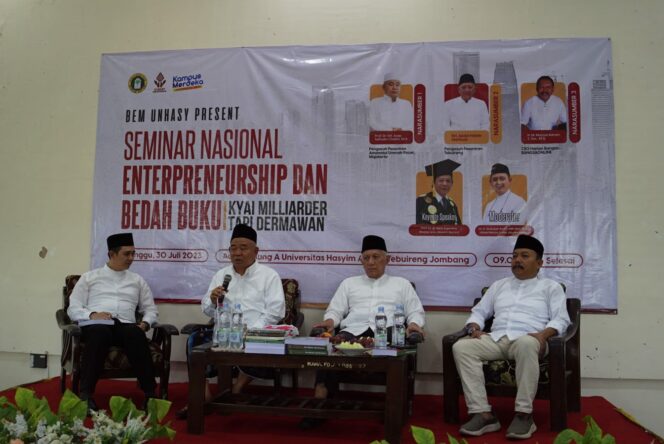 
 BEM UNHASY Gelar Seminar Nasional Enterpreneurship  dan Bedah Buku Kiai Milliader Tapi Dermawan